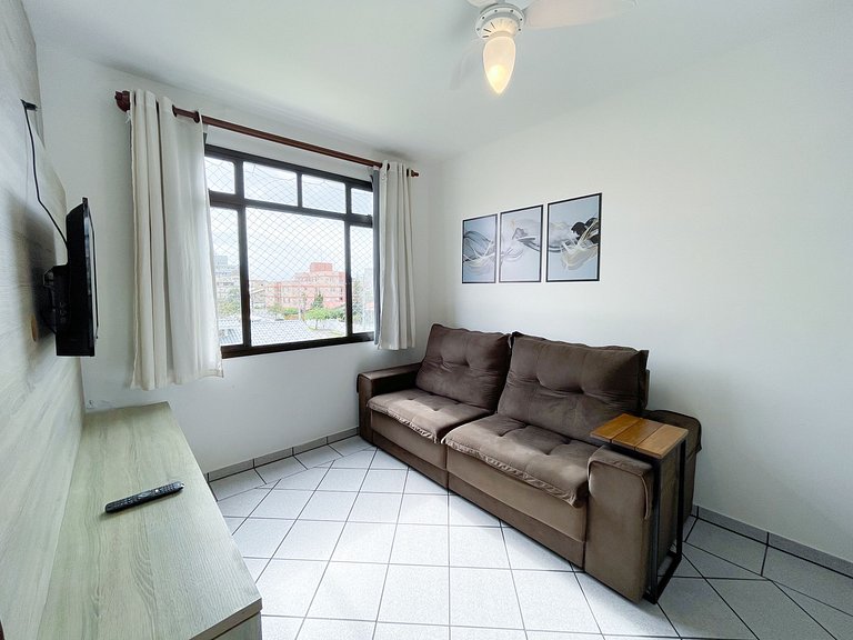 Apê Charmoso, A/C | 300m Praia de Canasvieiras