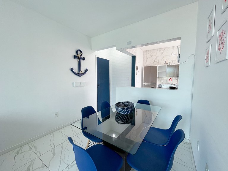 Apê Completo, A/C, Wi-Fi | 300m Praia Canasvieiras