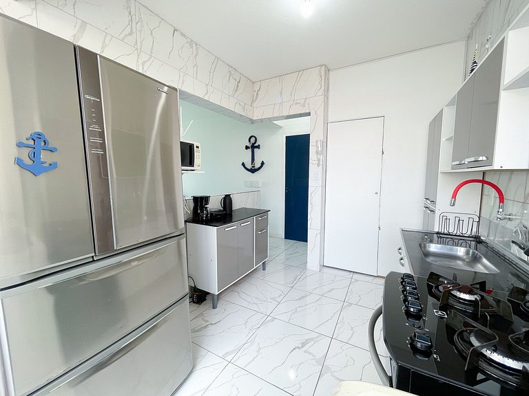 Apê Completo, A/C, Wi-Fi | 300m Praia Canasvieiras