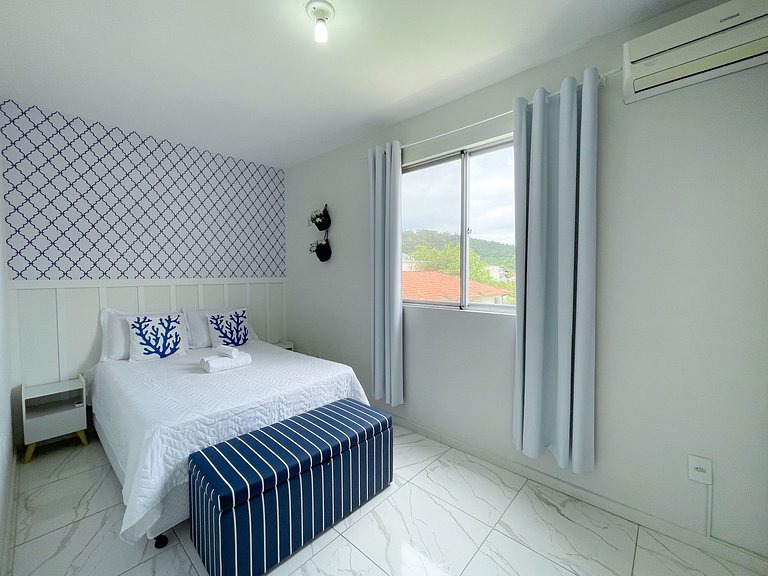 Apê Completo, A/C, Wi-Fi | 300m Praia Canasvieiras