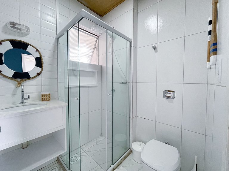 Apê Completo, A/C, Wi-Fi | 300m Praia Canasvieiras