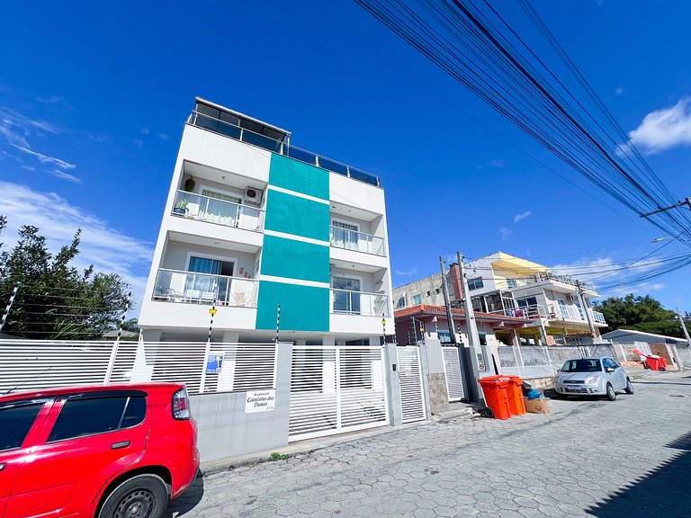 Apê com Churrasqueira, A/C e Garagem no Ingleses