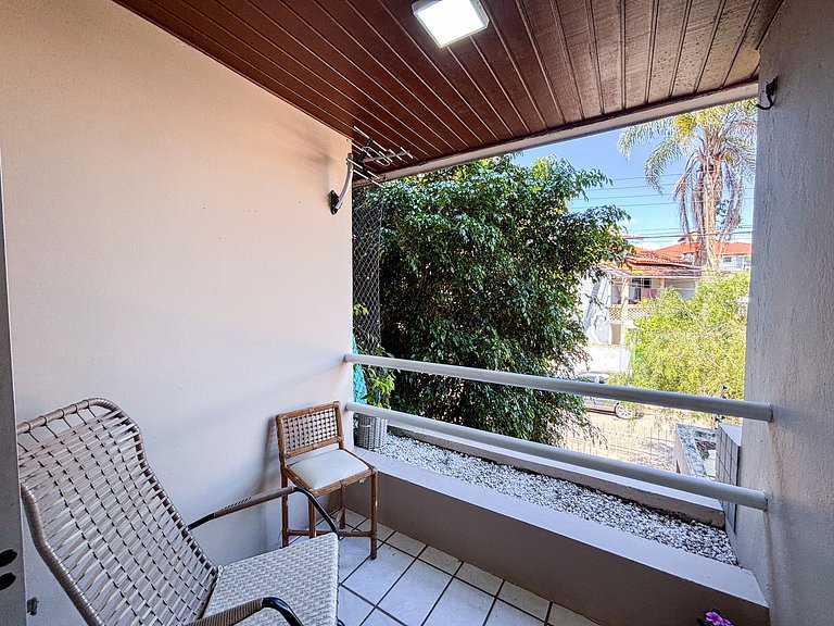 Apê Completo, A/C e Wi-Fi | 350m Canasvieiras