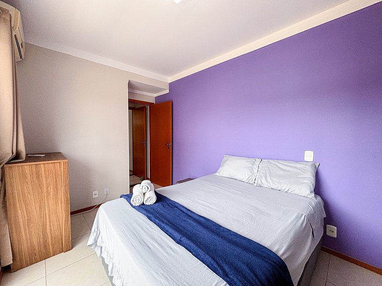 Apê com A/C, Garagem e Wi-Fi | 300m Canasvieiras