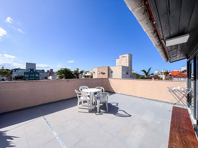 Cobertura A/C, Wi-Fi | 350m Praia Canasvieiras