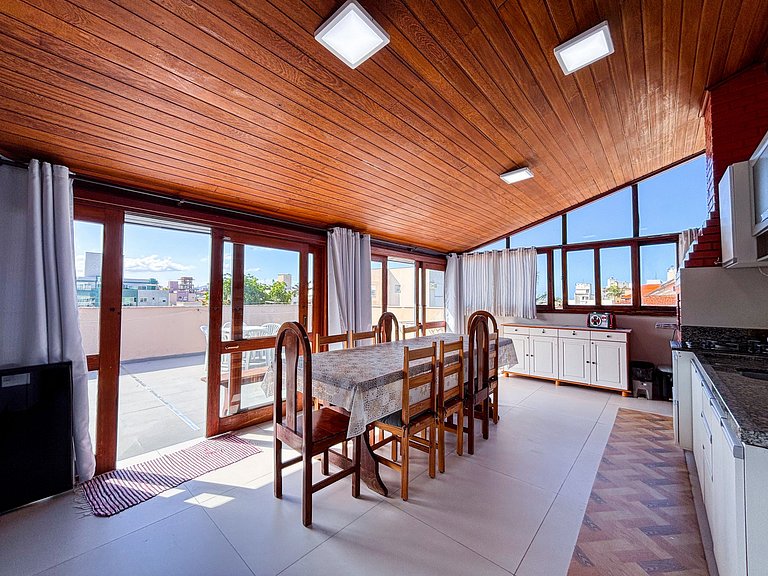 Cobertura A/C, Wi-Fi | 350m Praia Canasvieiras