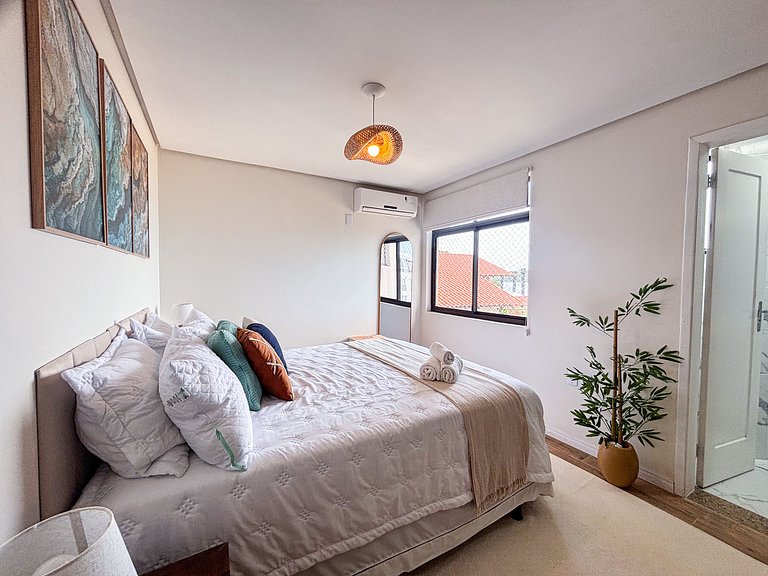 Apê Frente-mar, com vista para a Ilha