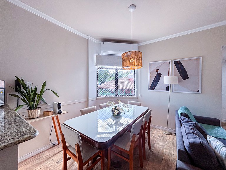 Apê Frente-mar, com vista para a Ilha