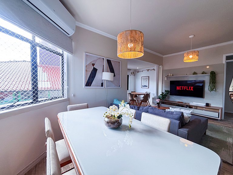 Apê Frente-mar, com vista para a Ilha