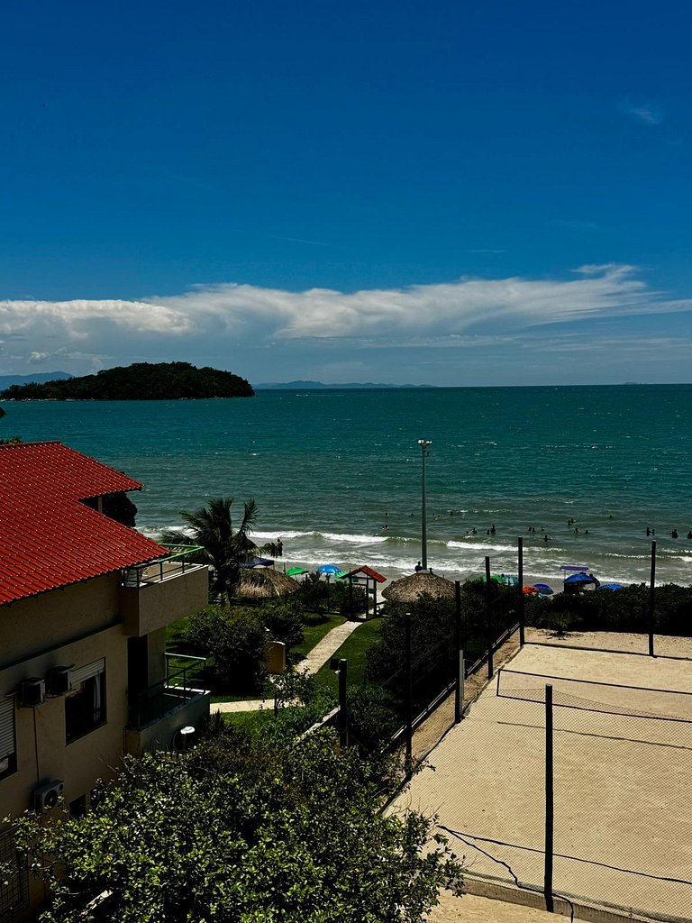 Apê Frente-mar, com vista para a Ilha