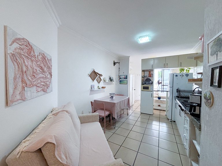 Studio com A/C a 100m Praia de Canasvieiras