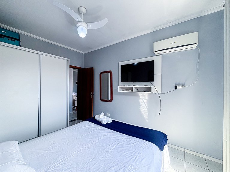 Apê Espaçoso, A/C | 250m Praia de Canasvieiras